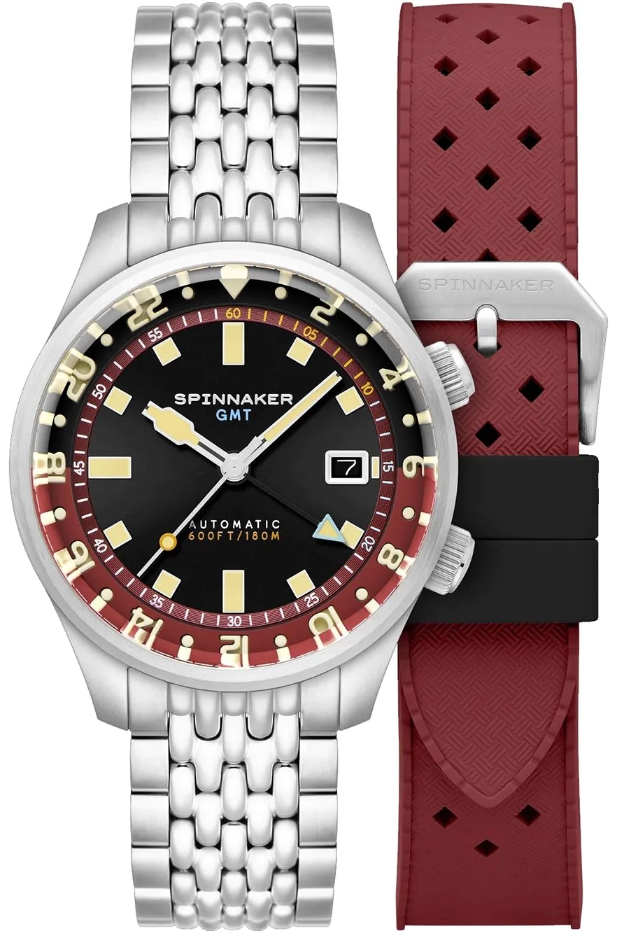 Spinnaker Herreklokke SP-5121-11 Bradner Sort/Stål Ø42 mm