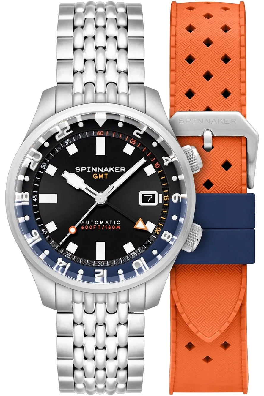 Spinnaker Herreklokke SP-5121-66 Bradner Sort/Stål Ø42 mm