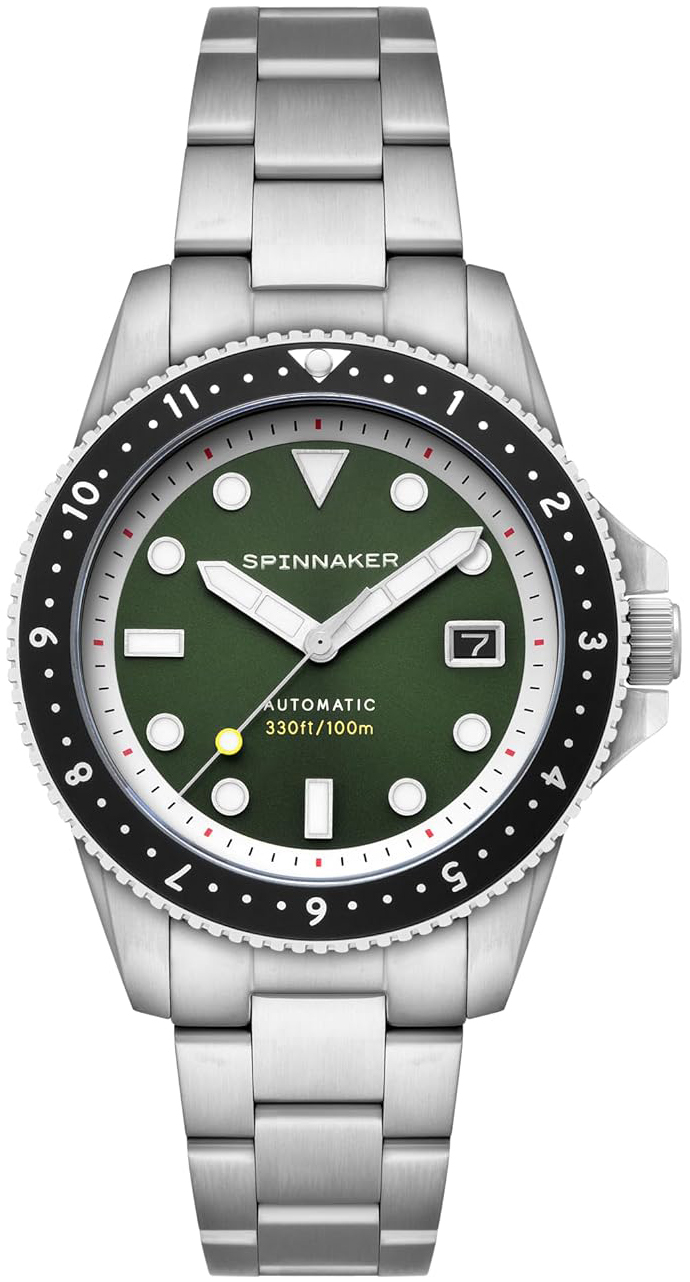 Spinnaker Herreklokke SP-5136-22 Croft Pioneer Grønn/Stål Ø42 mm