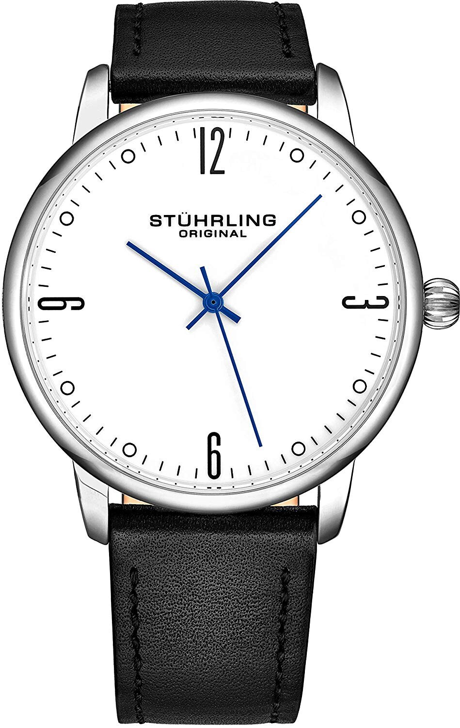 Stührling Original Herreklokke 3997B.1 Symphony Hvit/Lær Ø40 mm