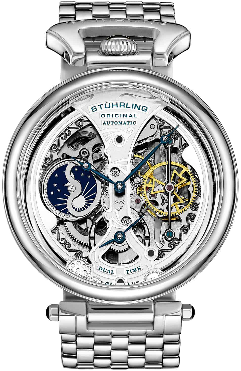 Stührling Original Herreklokke 4003.1 Legacy Skjelettkuttet/Stål