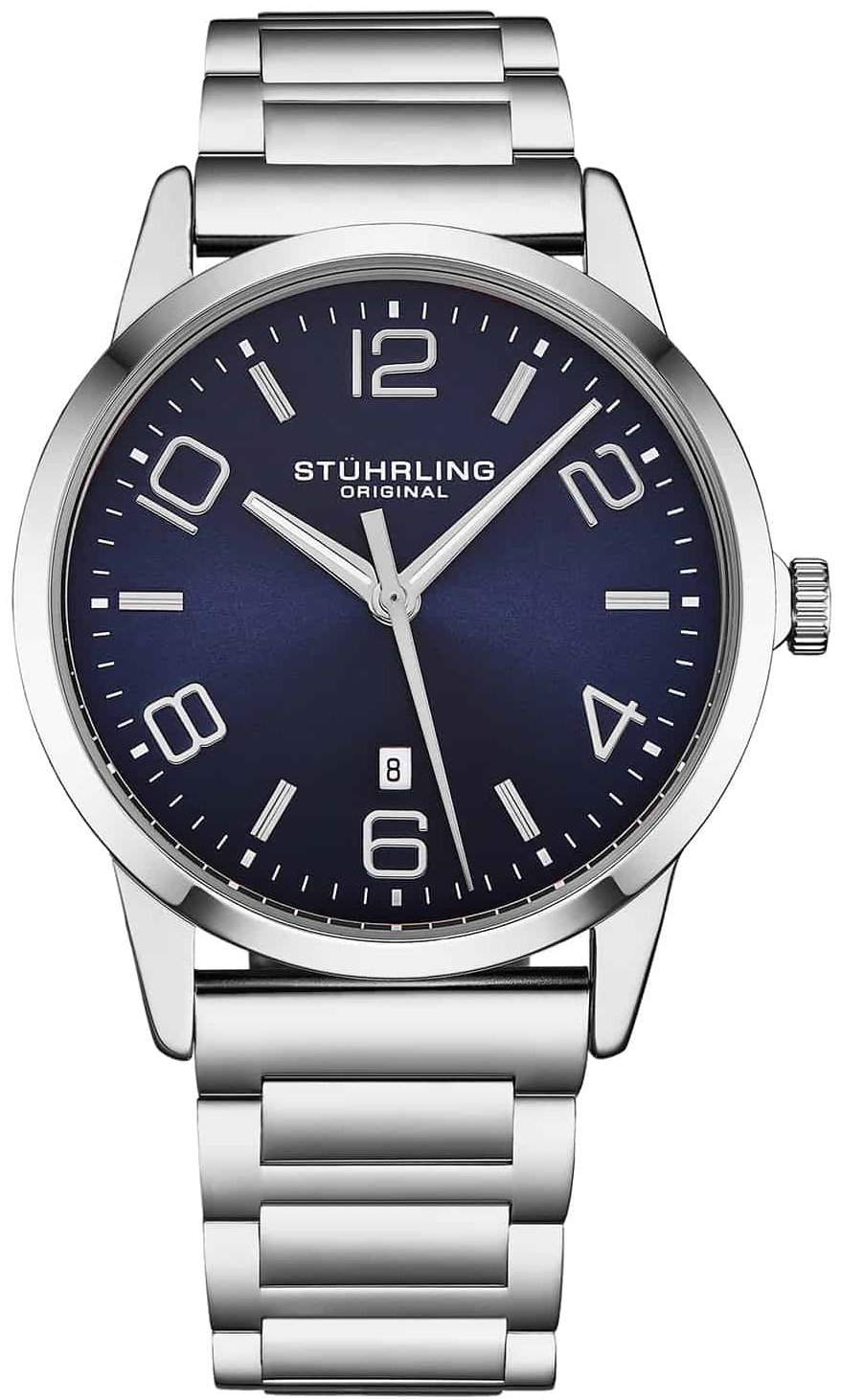 Stührling Original Herreklokke 4021.2 Directive Blå/Stål Ø42 mm