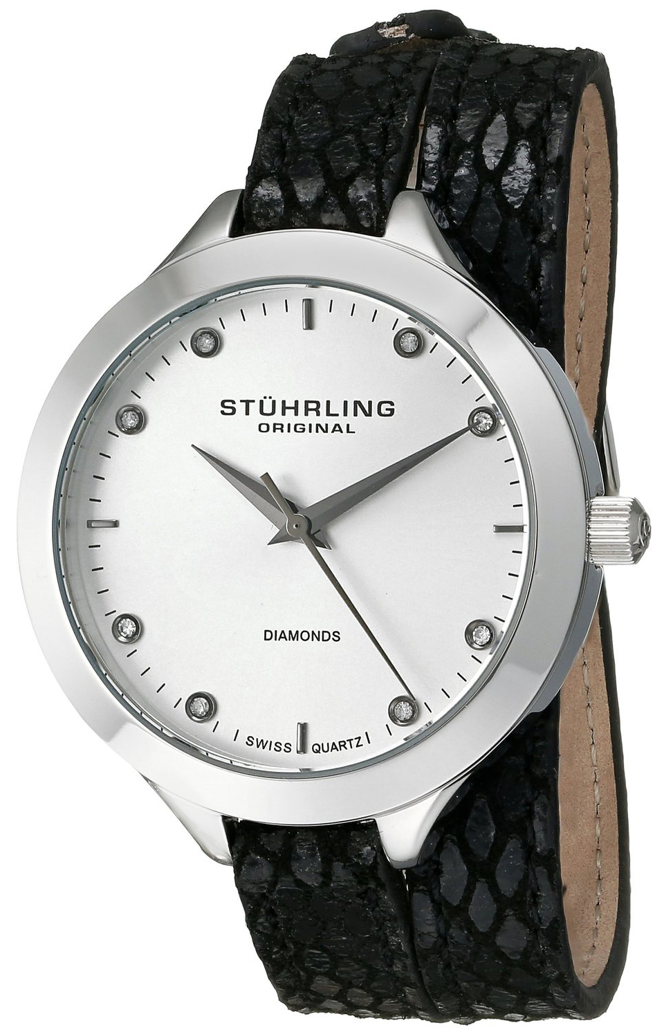 Stührling Original Vogue Dameklokke 624.01 Sølvfarget/Lær Ø38 mm - Stührling Original