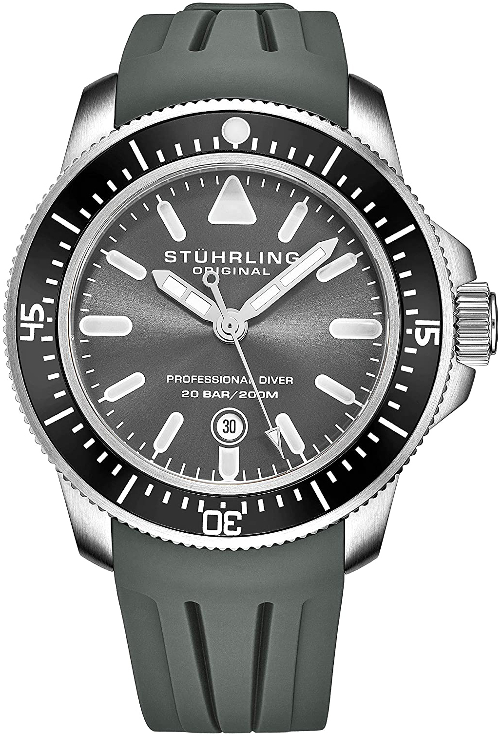 Stührling Original Herreklokke 935.03 Maritimer Grå/Gummi Ø43 mm
