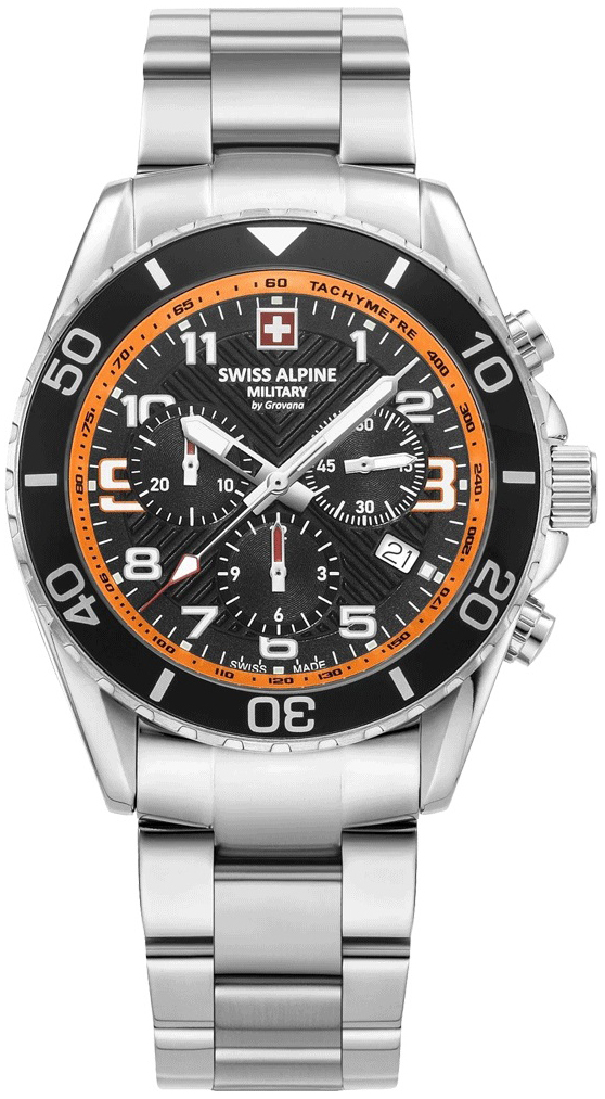 Swiss Alpine Military Herreklokke 7029.9139 Raptor Sort/Stål Ø42 mm