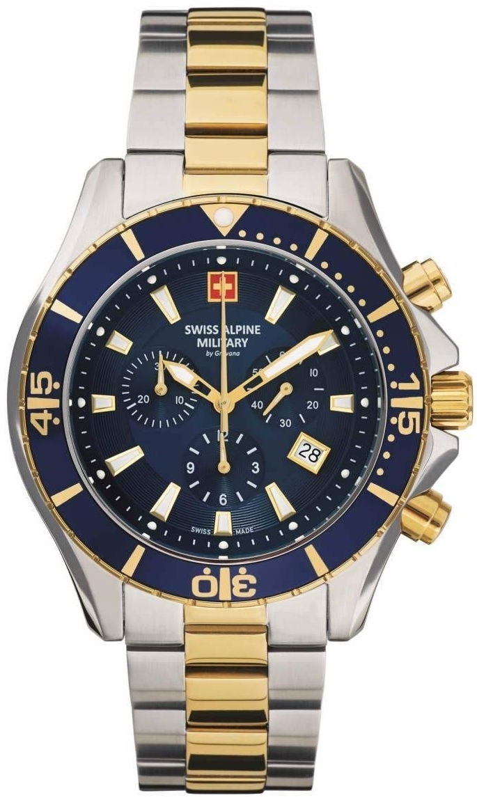 Swiss Alpine Military Herreklokke 7040.9145 Nautilus Chrono