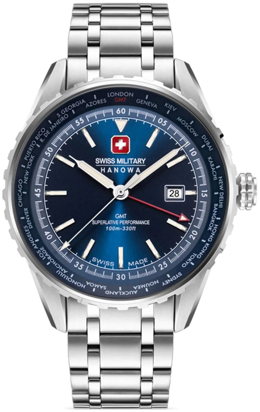 Swiss Military Hanowa Herreklokke SMWGH0003204 Hanowa Blå/Stål Ø44