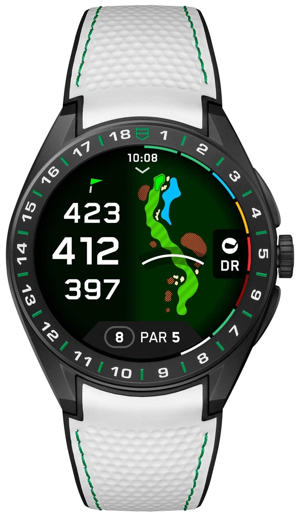 TAG Heuer SBT8A81.EB0335 Connected Calibre E5 Golf Edition Gummi Ø45