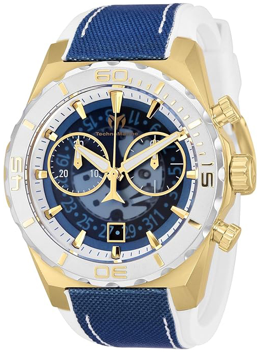 Technomarine Herreklokke TM-519007 Reef Shark Blå/Gummi Ø48 mm