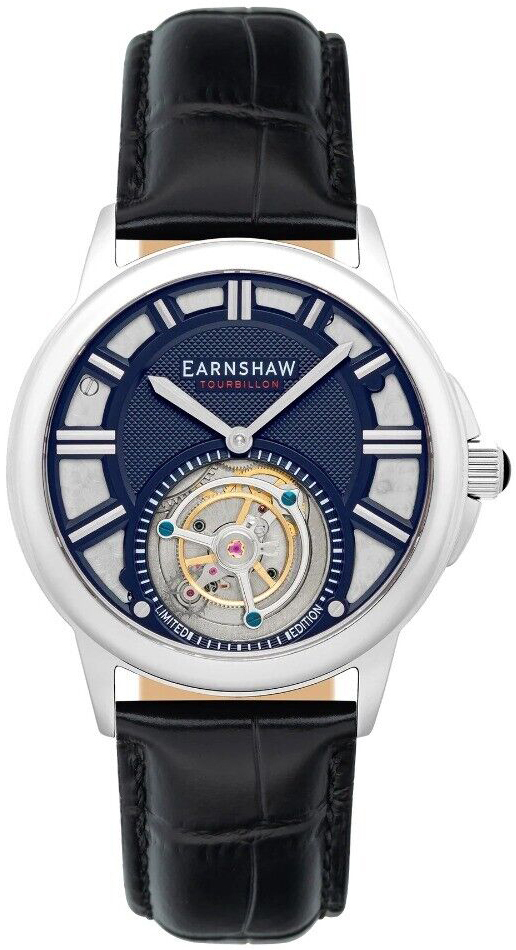 Thomas Earnshaw Herreklokke ES-8239-02 Disraeli Blå/Lær Ø42 mm