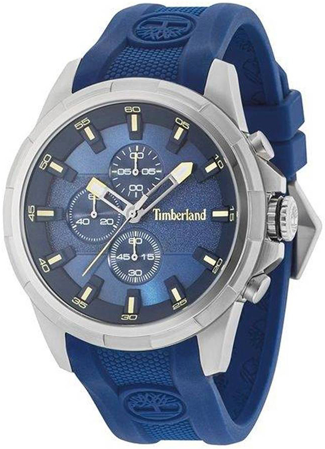 Timberland Herreklokke TBL15253JS03P Blå/Gummi Ø48 mm