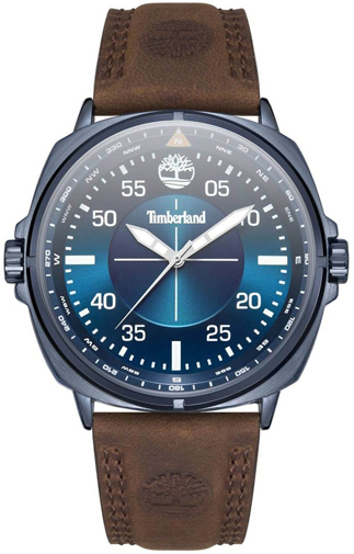 Timberland Herreklokke TDWGA2132001 Classic Blå/Lær Ø47 mm