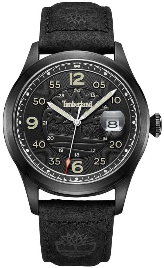 Timberland Herreklokke TDWGB2237501 Cornwall Grå/Lær Ø42 mm