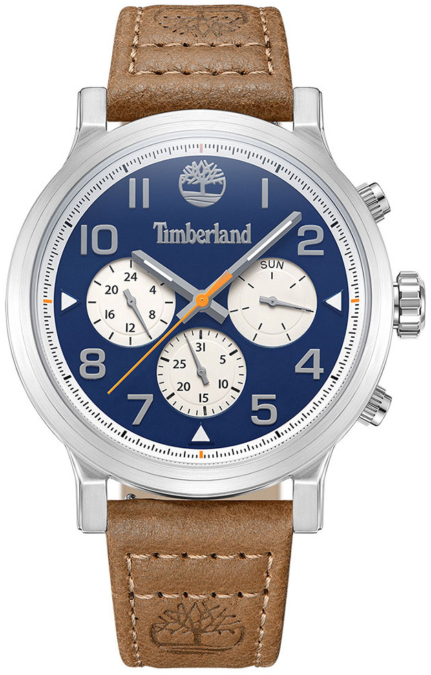 Timberland Herreklokke TDWGF0028904 Pancher Blå/Lær Ø46 mm