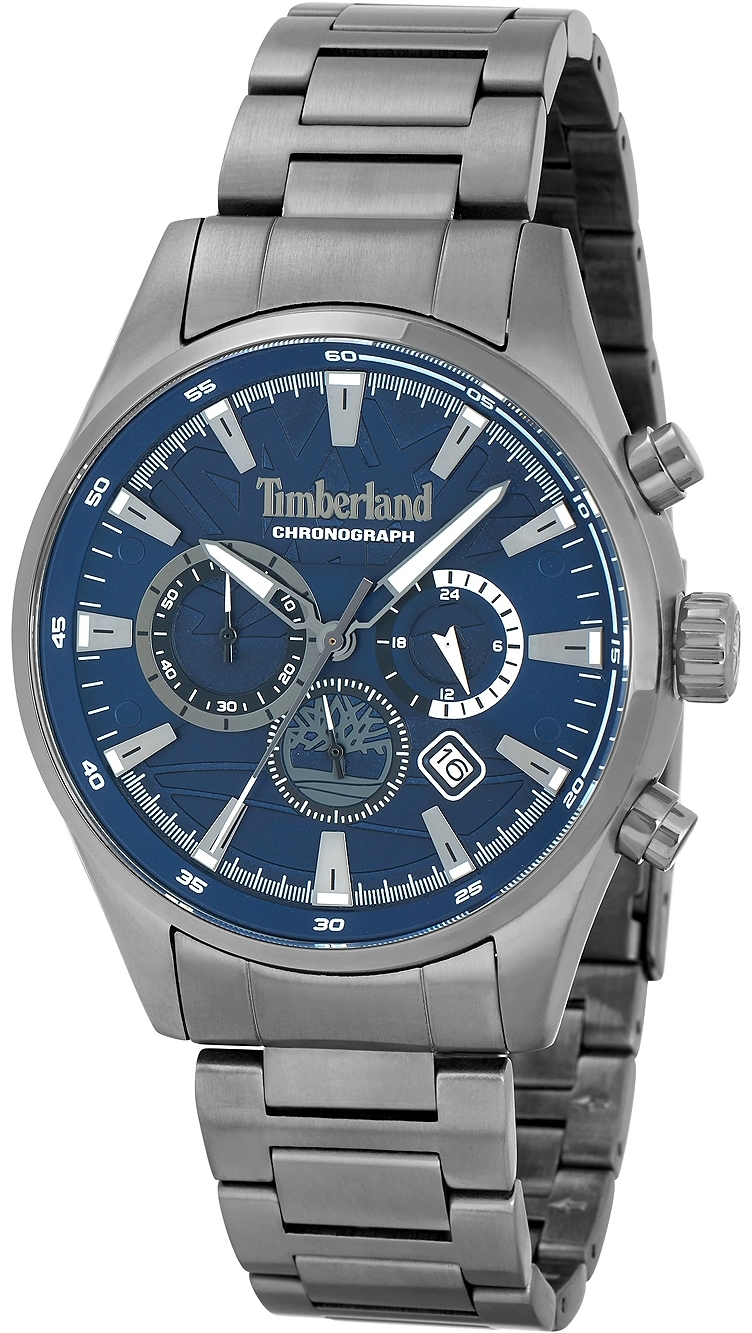 Timberland Herreklokke TDWGI2102405 Aldridge Blå/Stål Ø46 mm
