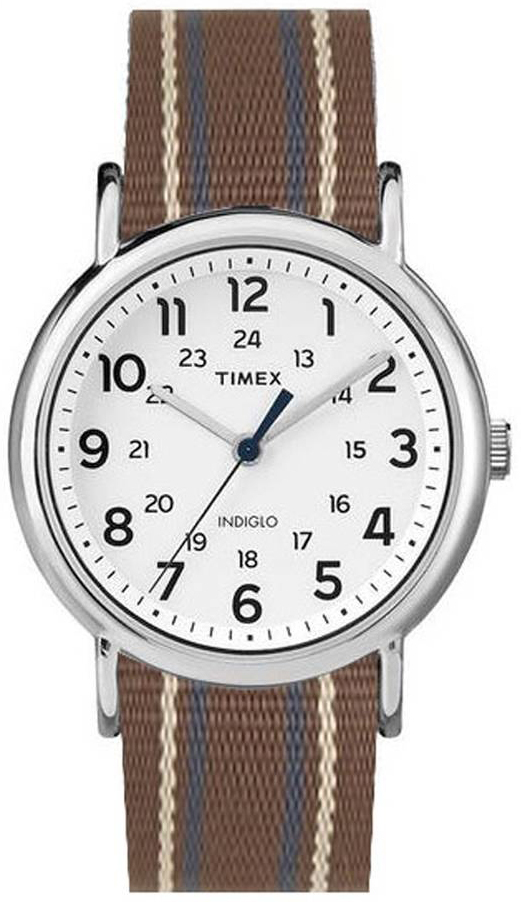 Timex Weekender Herreklokke ABT517 Hvit/Tekstil Ø40 mm