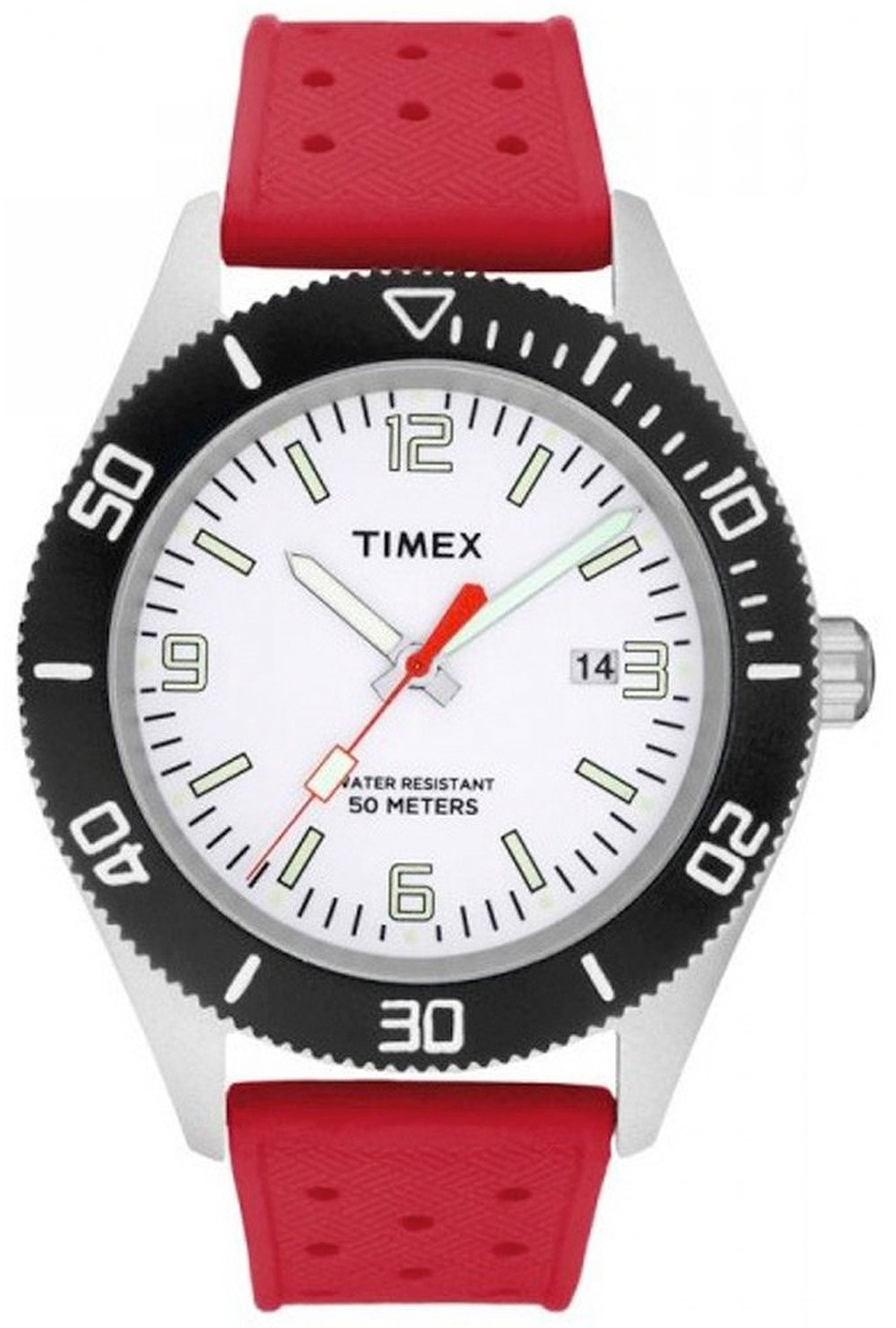 Timex 99999 Herreklokke T2N538 Hvit/Gummi Ø42 mm - Timex