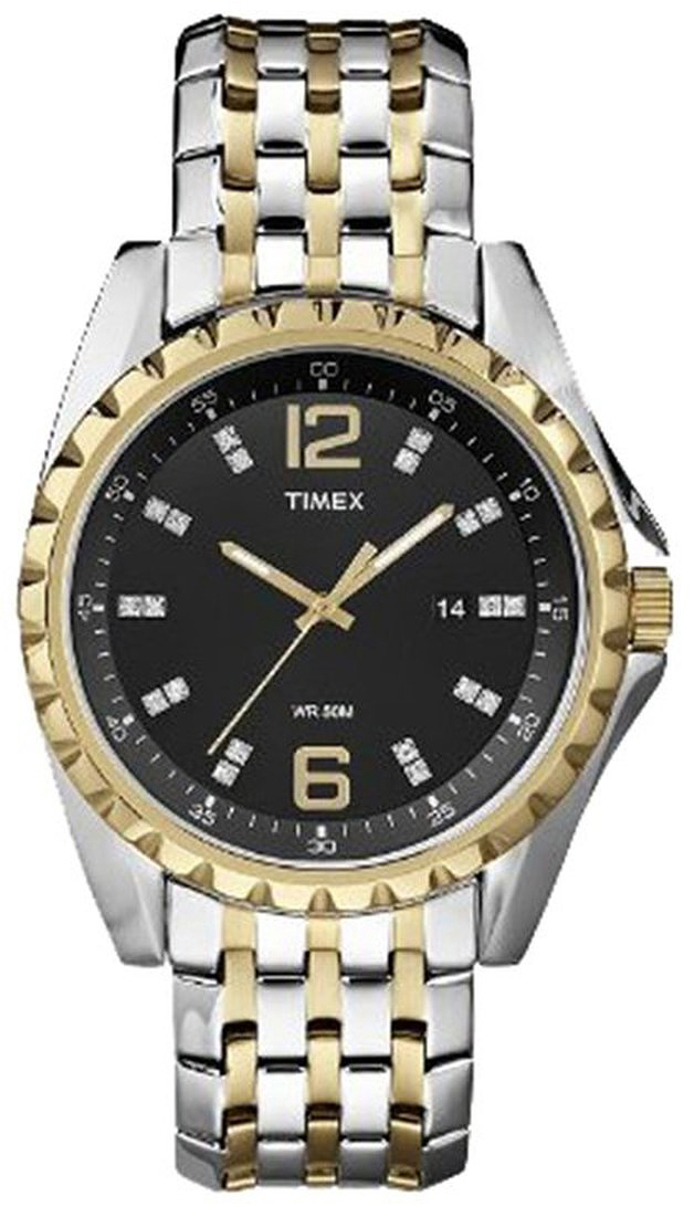 Timex 99999 Herreklokke T2P271 Sort/Gulltonet stål Ø44 mm
