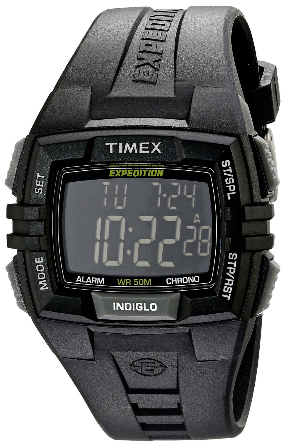Timex Expedition Herreklokke T49900 LCD/Resinplast - Timex