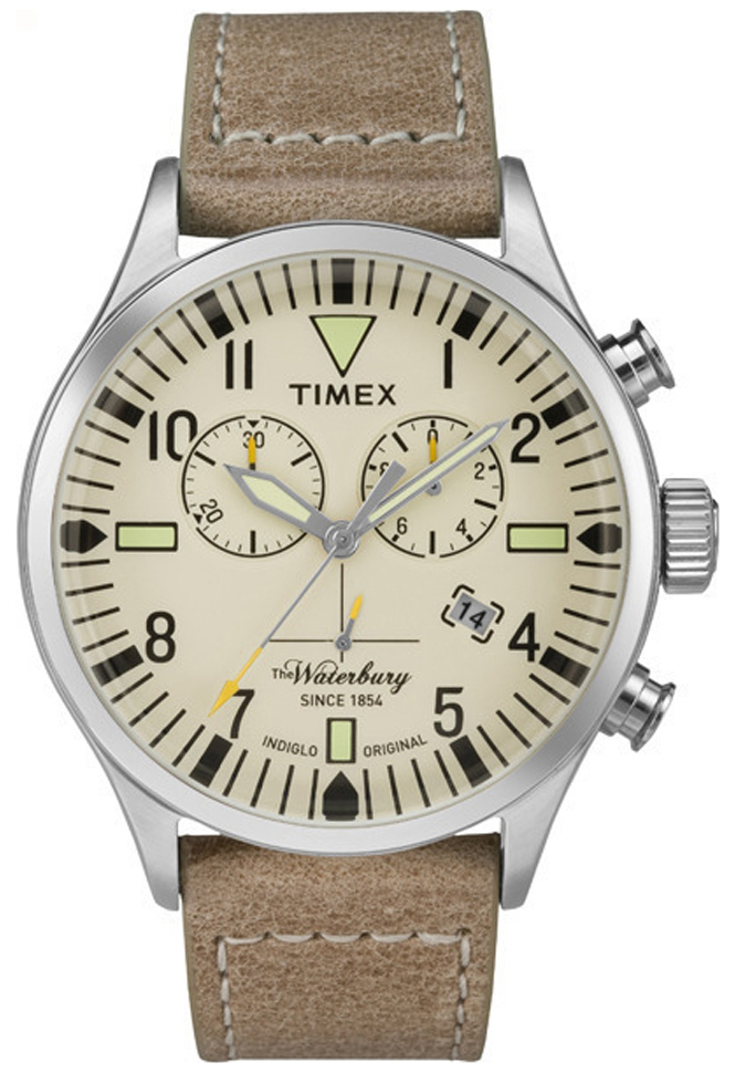 Timex 99999 Herreklokke TW2P84200 Beige/Lær Ø38 mm