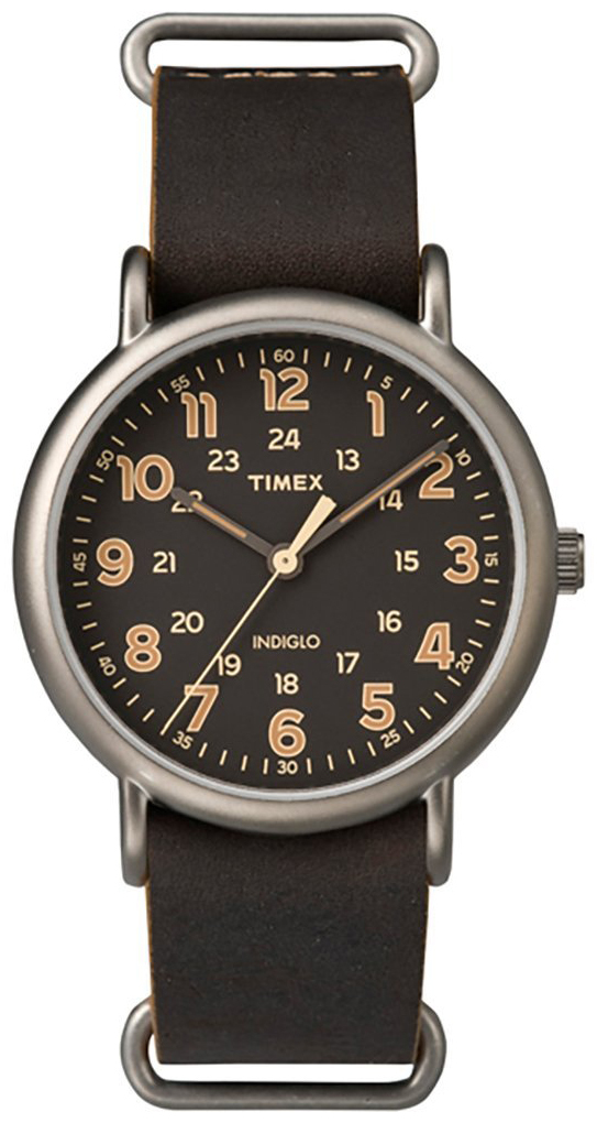 Timex Weekender Herreklokke TW2P85800 Brun/Lær Ø40 mm