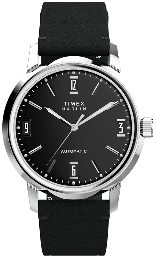 Timex Herreklokke TW2W59700 Marlin Sort/Lær Ø40 mm