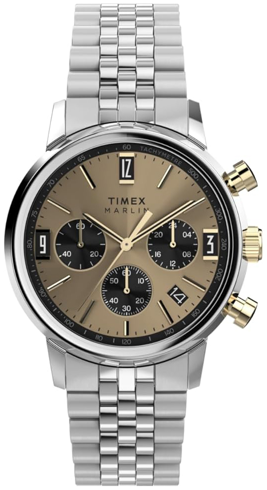 Timex Herreklokke TW2W60100 Marlin Beige/Stål Ø40 mm
