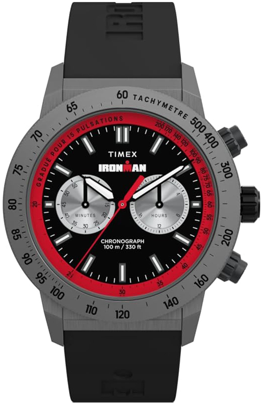 Timex Herreklokke TW2Y01900 Ironman Sort/Gummi Ø44 mm