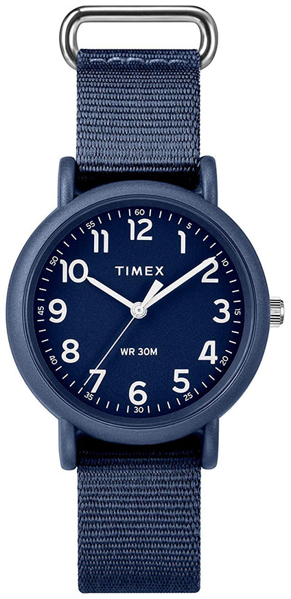 Timex Weekender Dameklokke TWG018400UE Blå/Tekstil Ø34 mm - Timex