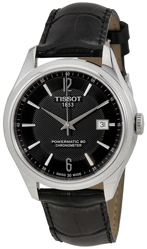 Tissot T-Classic Herreklokke T108.408.16.057.00 Sort/Lær Ø41 mm - Tissot