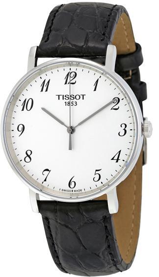 Tissot T-Classic T109.410.16.032.00 Hvit/Lær Ø38 mm