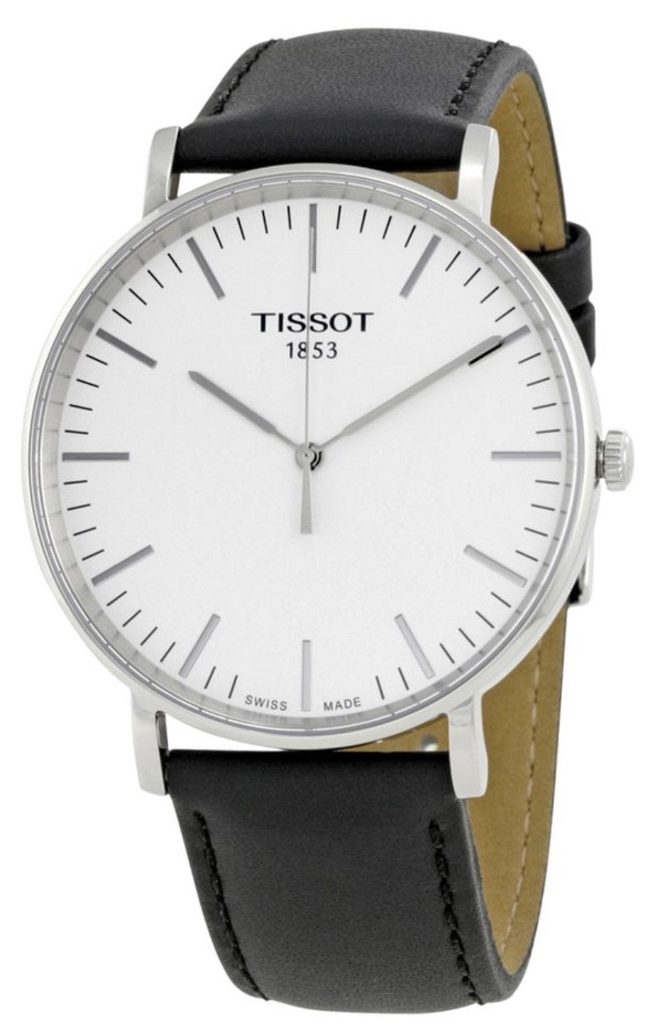 Tissot T-Classic Herreklokke T109.610.16.031.00 Hvit/Lær Ø42 mm - Tissot