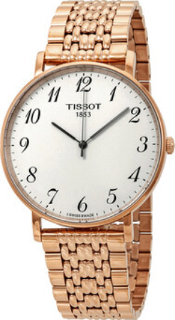 Tissot T-Classic Herreklokke T109.610.33.032.00 Hvit/Rose-gulltonet