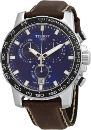 Tissot Herreklokke T125.617.16.041.00 T-Sport Blå/Lær Ø45.5 mm