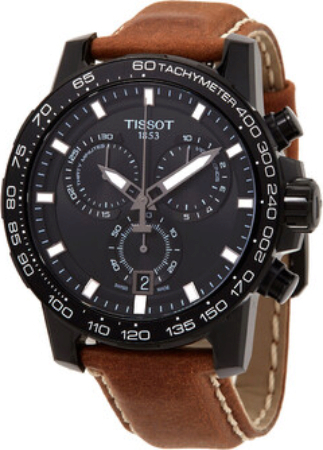 Tissot Herreklokke T125.617.36.051.01 Sort/Lær Ø45.5 mm