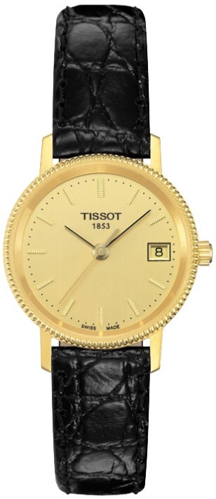 Tissot T-Gold Dameklokke T71.3.115.21 Champagnefarget/Lær Ø24 mm - Tissot