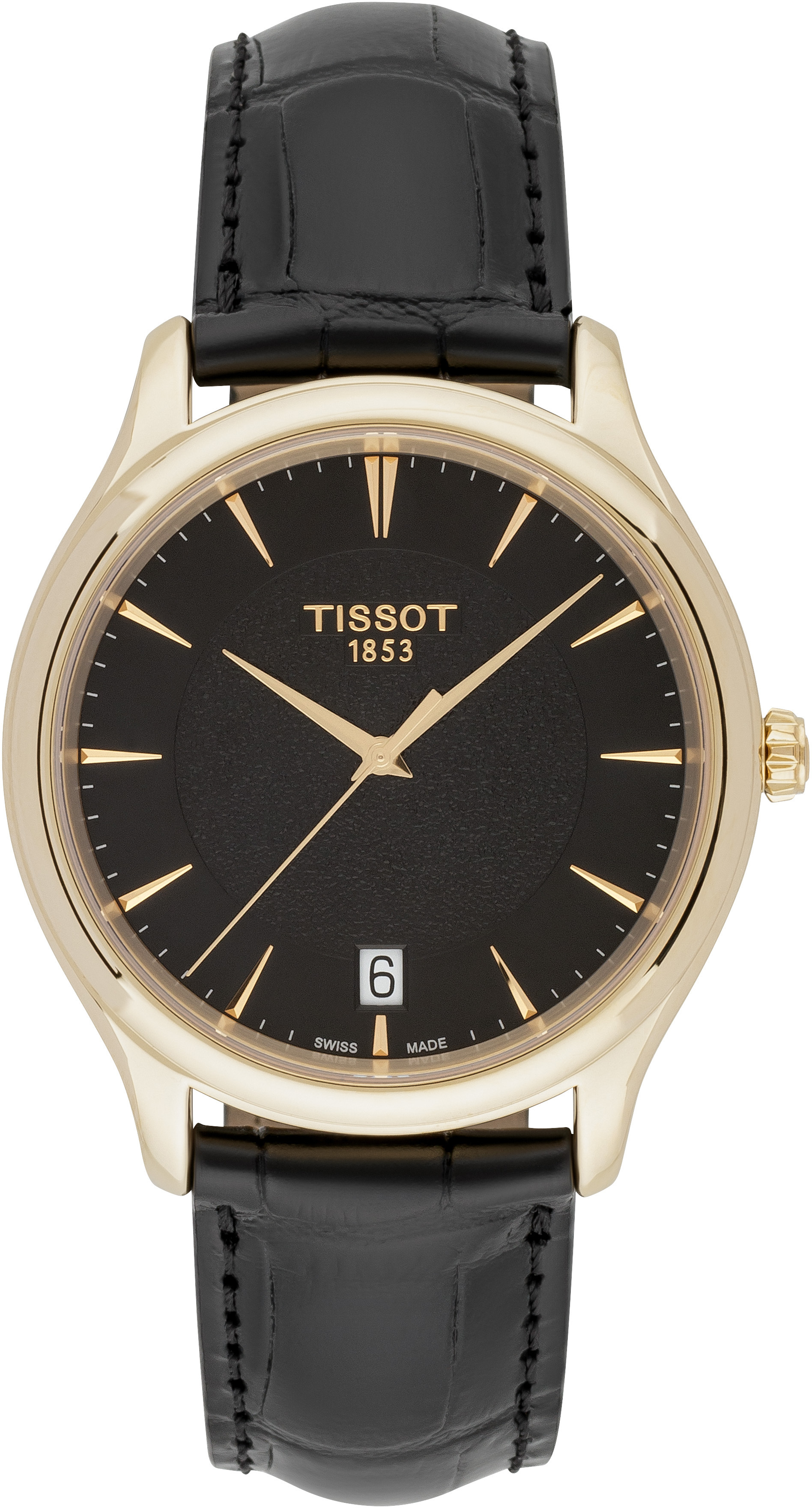 Tissot T-Gold Herreklokke T924.410.16.051.00 Sort/Lær Ø40 mm - Tissot