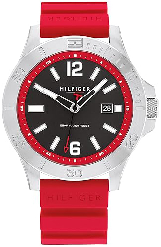 Tommy Hilfiger Herreklokke 1710540 Ryan Grå/Gummi Ø46 mm