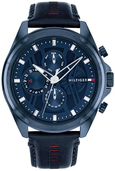 Tommy Hilfiger Herreklokke 1710655 Jax Blå/Lær Ø48 mm