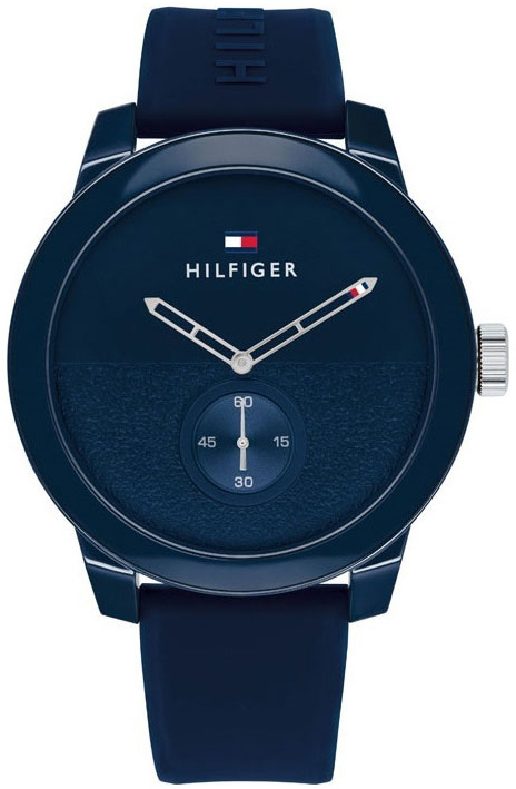Tommy Hilfiger Herreklokke 1791803 Denim Blå/Gummi Ø44 mm
