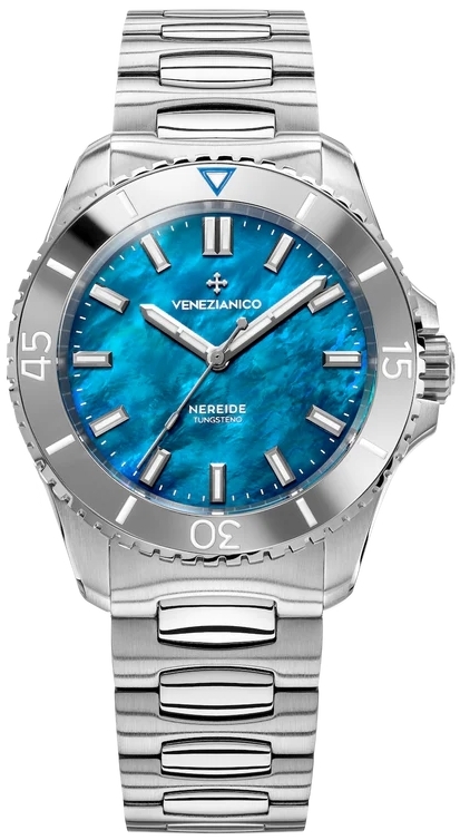 Venezianico Herreklokke 3121541C Nereide Tungsteno Blå/Stål Ø39 mm
