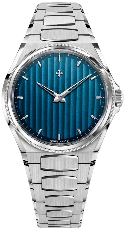 Venezianico Herreklokke 6221502C Arsenale Blå/Stål Ø40 mm