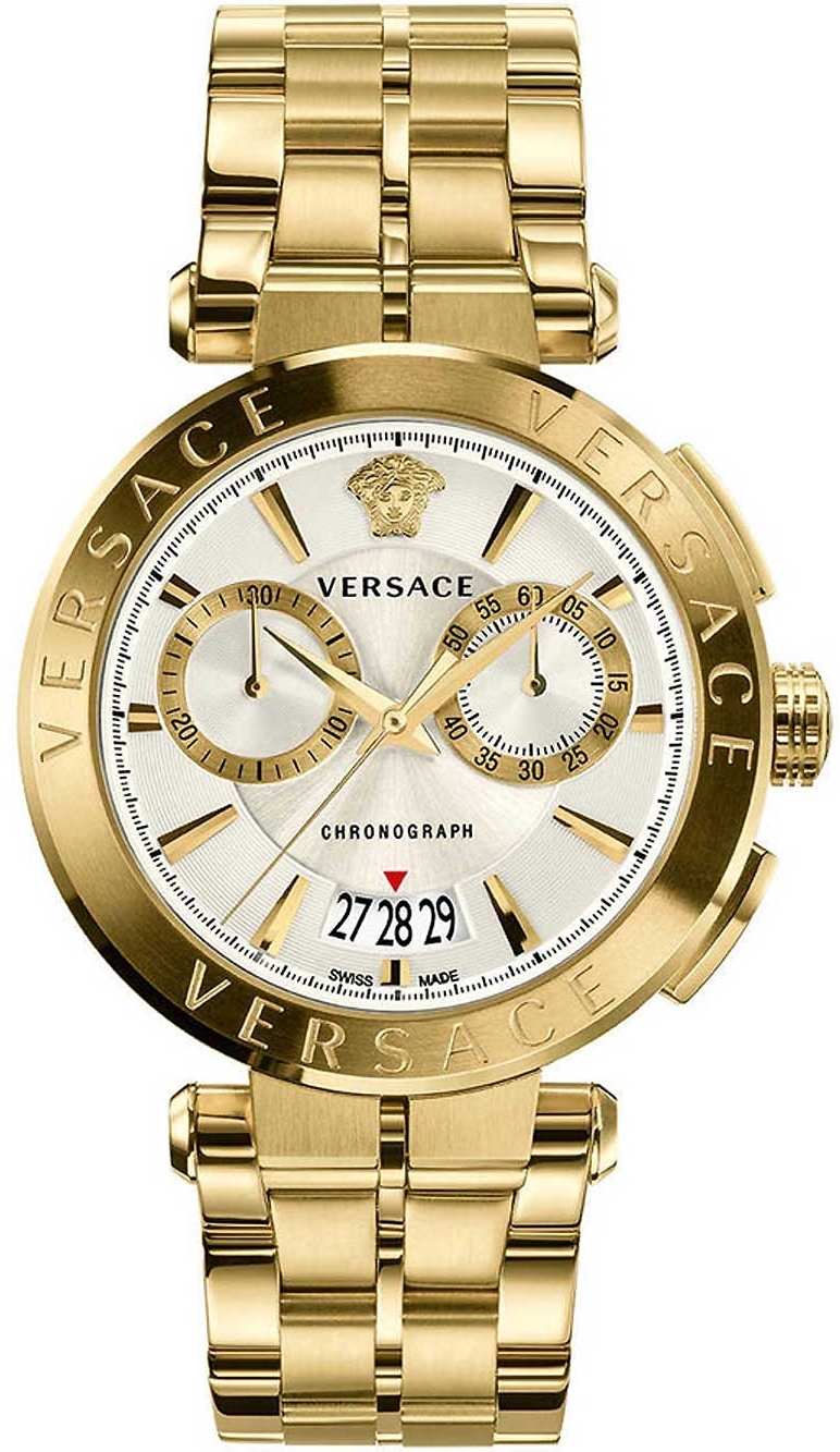 Versace Herreklokke VE1D00419 Aion Sort/Stål Ø45 mm