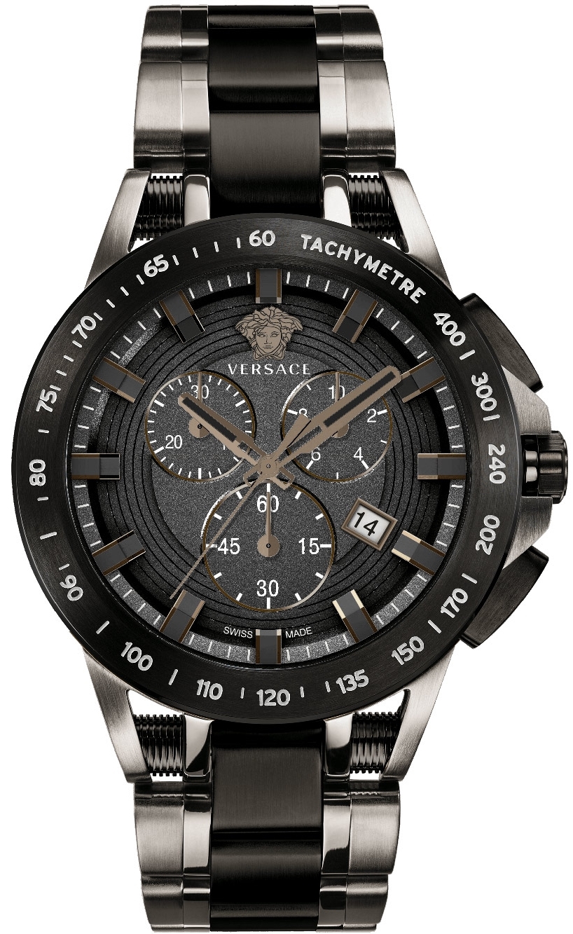 Versace Herreklokke VE3E00921 Sport Tech Sort/Stål Ø45 mm