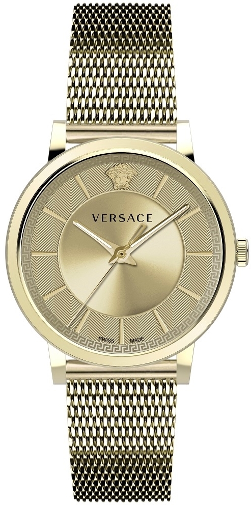 Versace Herreklokke VE5A00720 V Circle Gullfarget/Gulltonet stål
