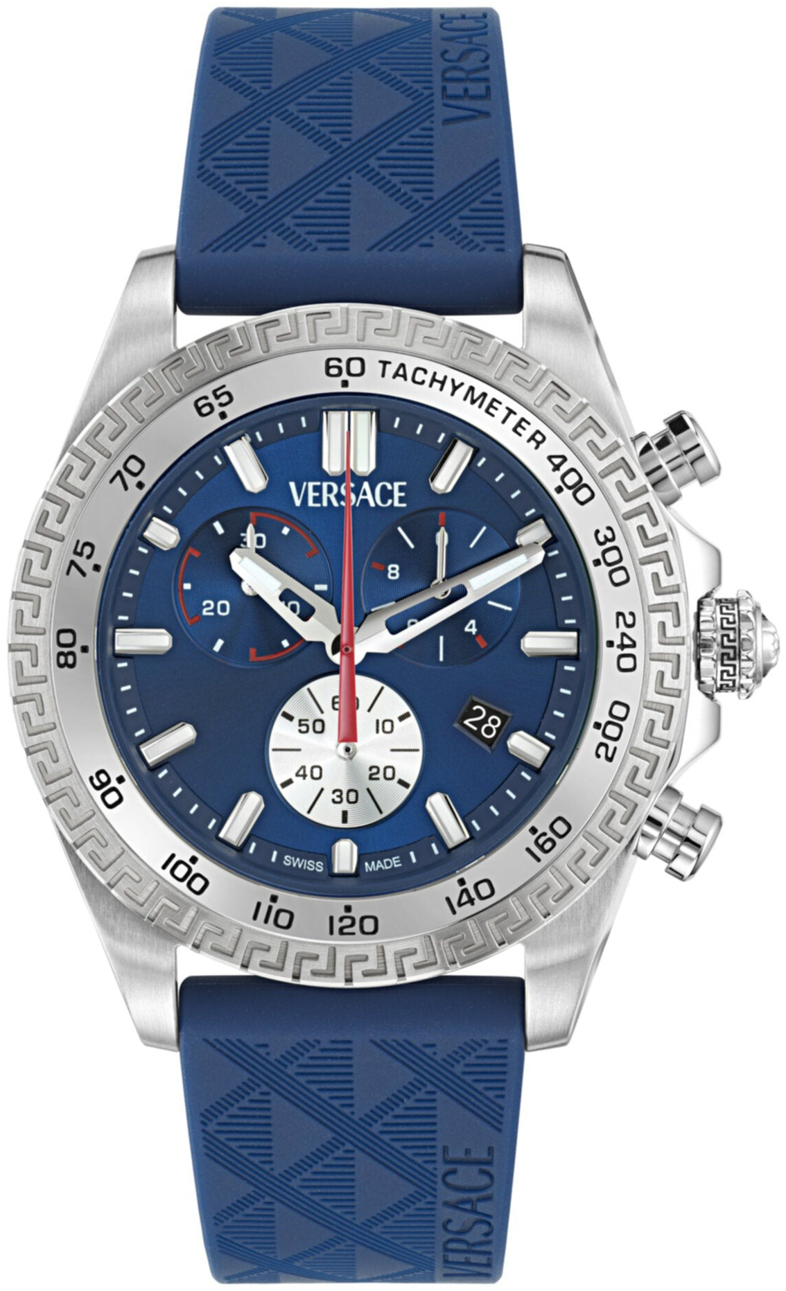 Versace Herreklokke VE9K00124 Chrono X Blå/Gummi Ø44 mm