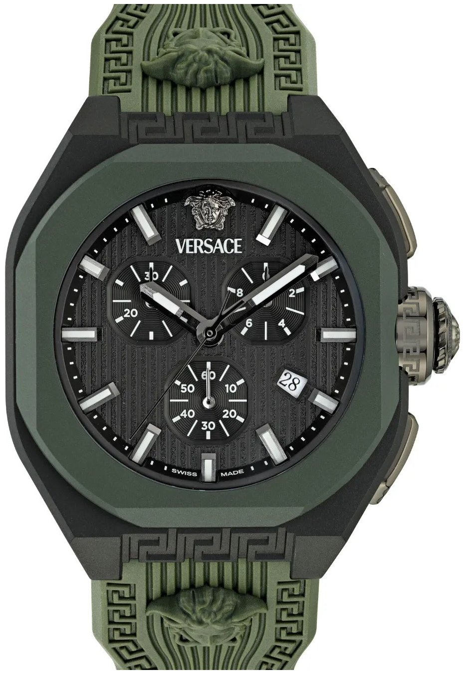 Versace Herreklokke VE9L00324 V Legend Sort/Gummi