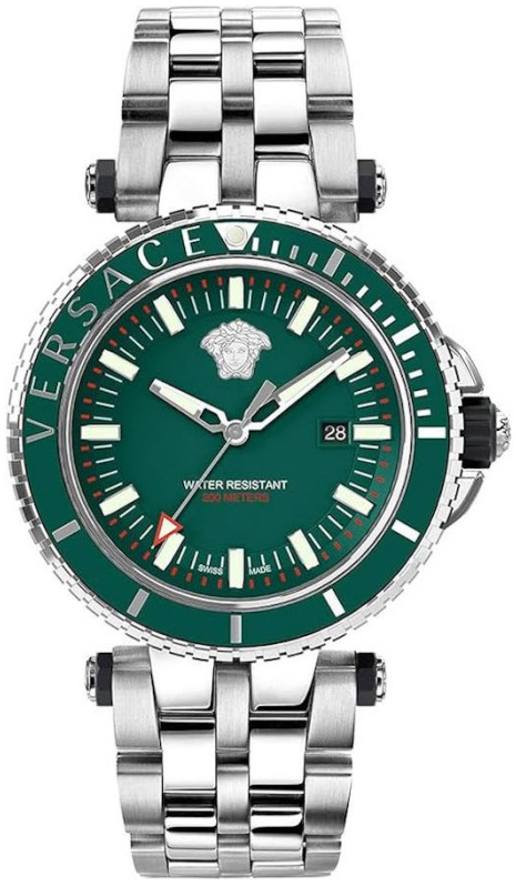 Versace Herreklokke VEAK00721 V Race Grønn/Stål Ø46 mm