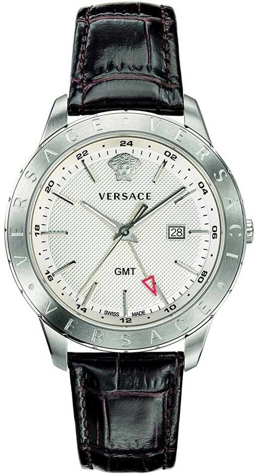 Versace Herreklokke VEBK00118 Univers Sølvfarget/Lær Ø43 mm
