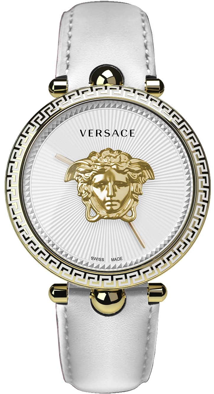 Versace VECO02022 Palazzo Hvit/Lær Ø39 mm